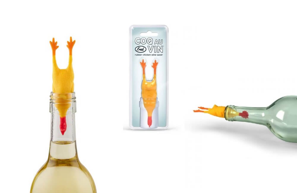 Rubber Chicken Bottle Stopper