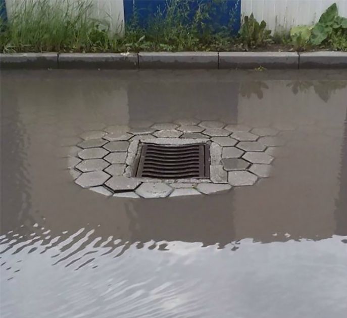 The Worst Place For A Drain