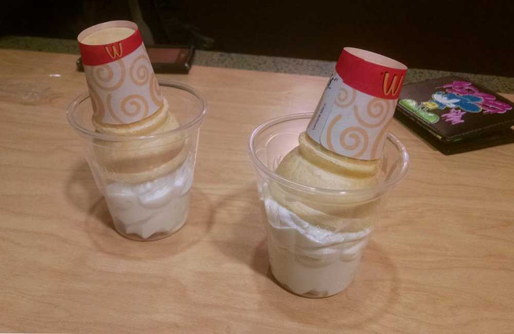 Ice Cream In Cups, Not In Cones