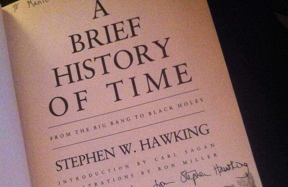 Signed Stephen Hawking Book