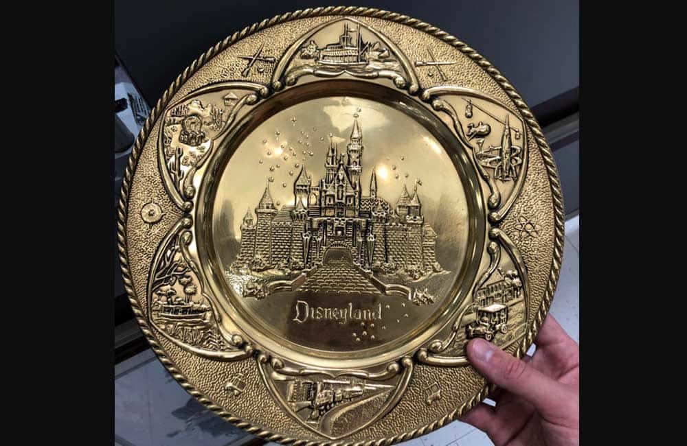 1950’s Gold Plated Disney Plate