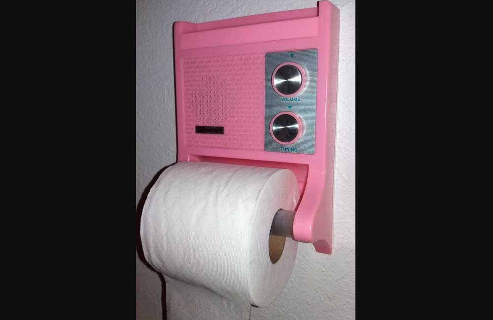 AM Radio Toilet Paper Dispenser