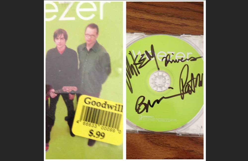 Signed Weezer “The Green Album” CD