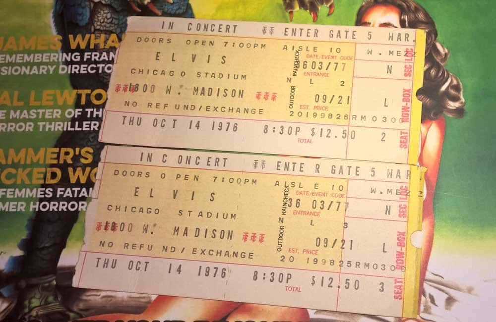 1976 Elvis Concert Tickets