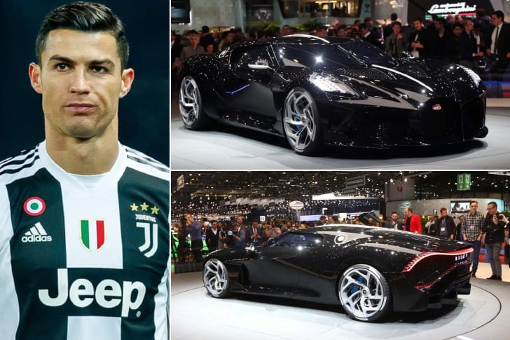 Cristiano Ronaldo – Bugatti La Voiture Noire, Estimated $18 Million