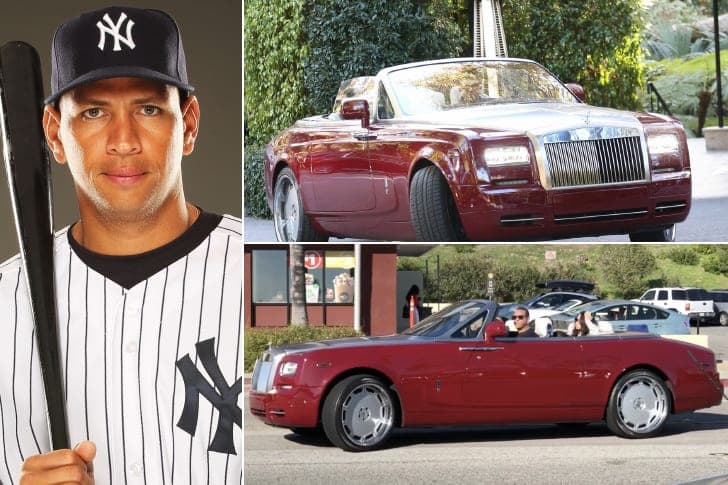 Alex Rodriguez – Rolls Royce Phantom Drophead Coupe, Estimated Over $500K