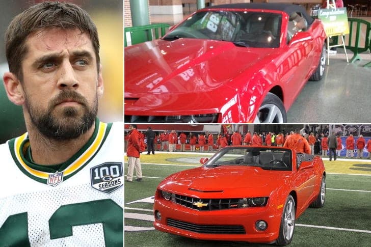 Aaron Rodgers – 2011 Chevrolet Camaro Convertible, Estimated $30K