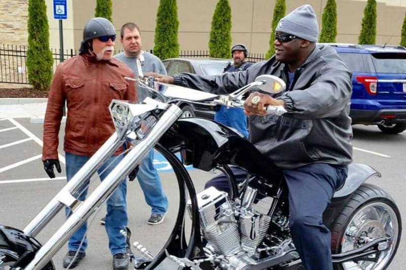 Shaq And His Custom Chopper