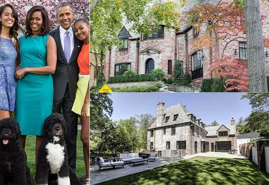 La Famille Obama, Leur Résidence à Washington D.C Estimée à Près De 5.7 Millions De Dollars