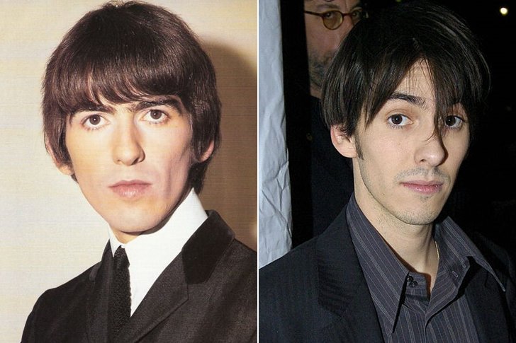 GEORGE HARRISON & DHANI HARRISON IN THEIR 20S