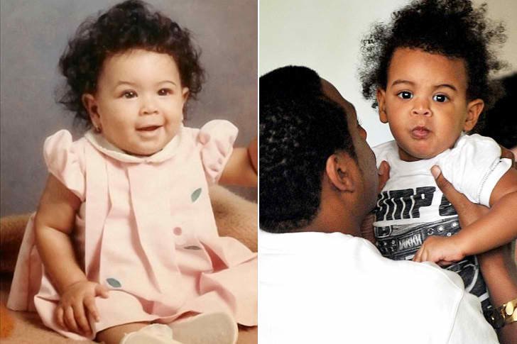 BEYONCE & BLUE IVY AT AGE 1