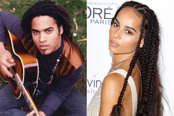 LENNY KRAVITZ & ZOË KRAVITZ IN THEIR 20S