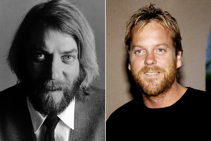 DONALD SUTHERLAND & KIEFER SUTHERLAND AT AGE 35