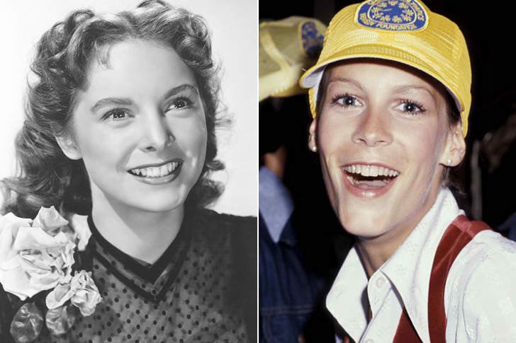 JANET LEIGH & JAMIE LEE CURTIS AT AGE 20