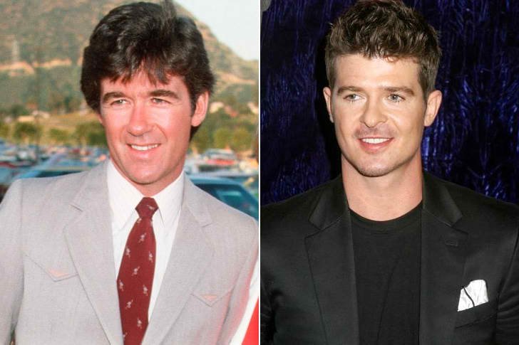 ALAN THICKE & ROBIN THICKE AT AGE 30