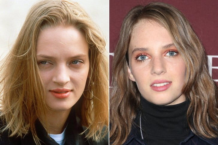 UMA THURMAN & MAYA THURMAN HAWKE AT AGE 19