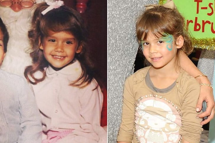 JESSICA ALBA & HONOR MARIE WARREN AT AGE 4