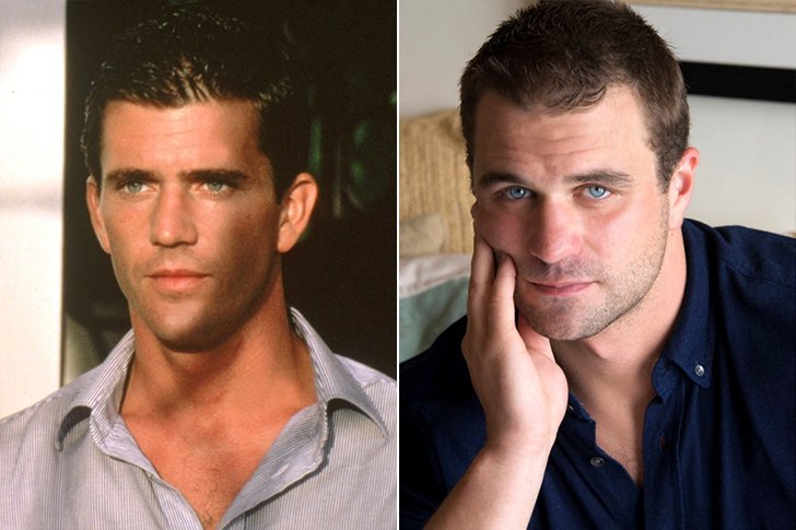 MEL GIBSON & MILO GIBSON AT AGE 27