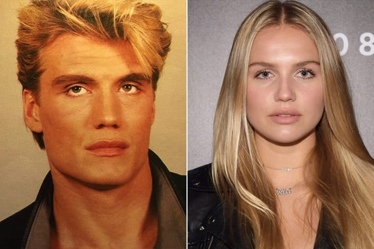 DOLPH LUNDGREN & IDA LUNDGREN AT AGE 23