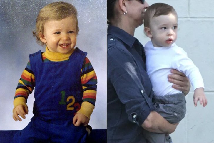 JUSTIN TIMBERLAKE & SILAS RANDALL TIMBERLAKE AT AGE 2