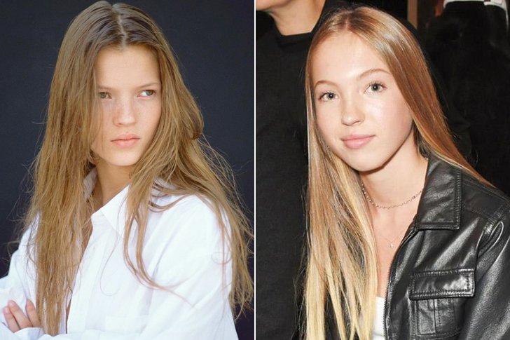 KATE MOSS & LILA GRACE MOSS AT AGE 14