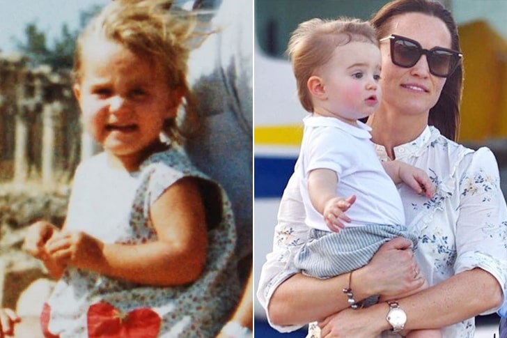 PIPPA MIDDLETON & ARTHUR MICHAEL WILLIAM MATTHEWS AT THEIR CHILDHOOD