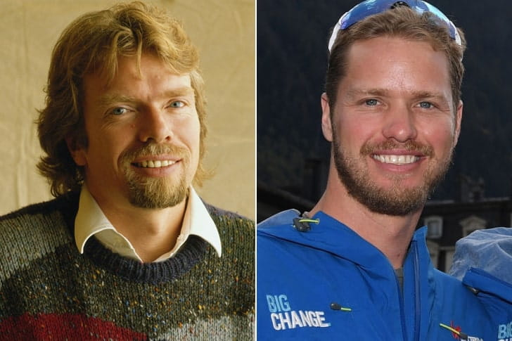 RICHARD BRANSON & SAM BRANSON AT AGE 34