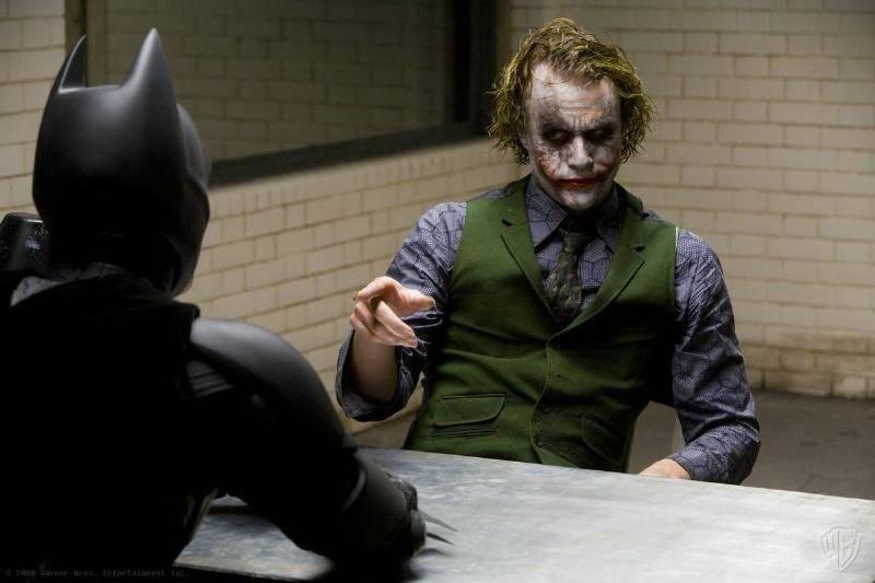 Christian Bale And Heath Ledger – The Dark Knight