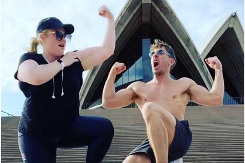 Rebel Wilson Trains With Weights As Well