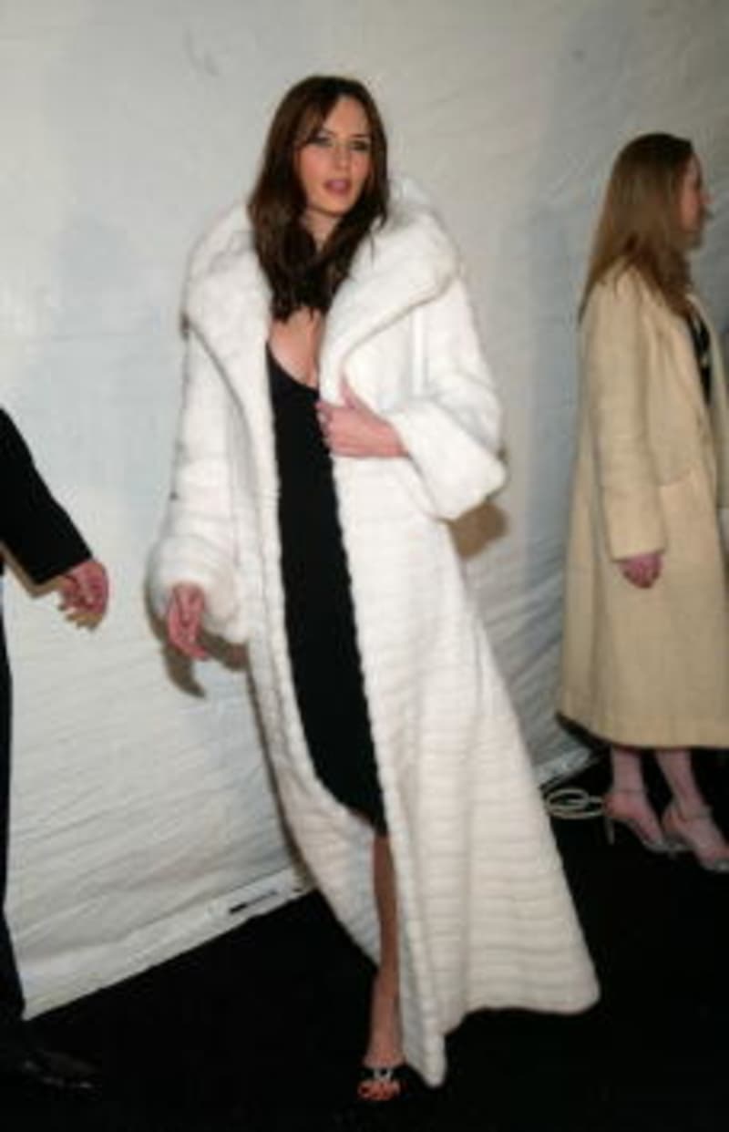 Her White Fur Coat