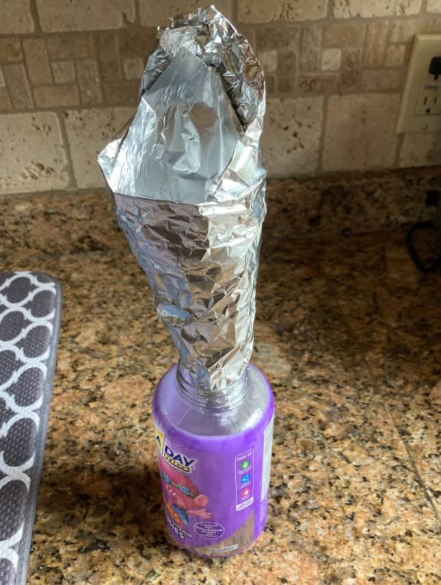 You Can Use Aluminum Foil In Lieu Of A Funnel