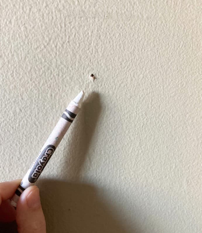 Crayons Will Cover Any Nail Hole You Need To Hide