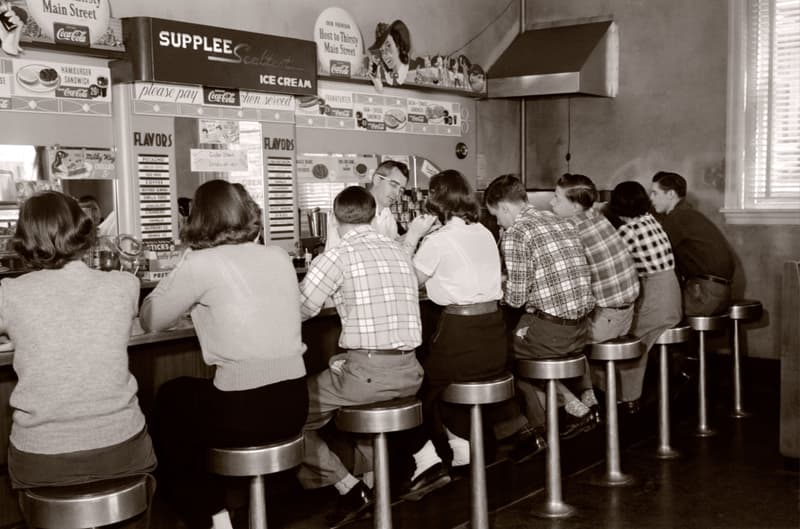 Gatherings At The Soda Fountain Bars