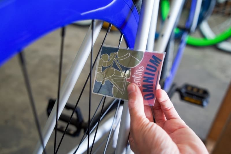 Bike Rotors With Baseball Cards