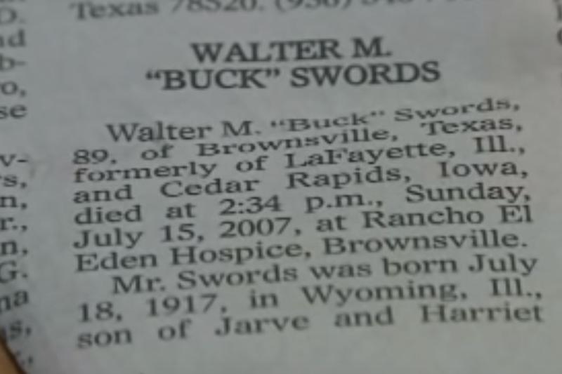 His Obituary In The Newspaper