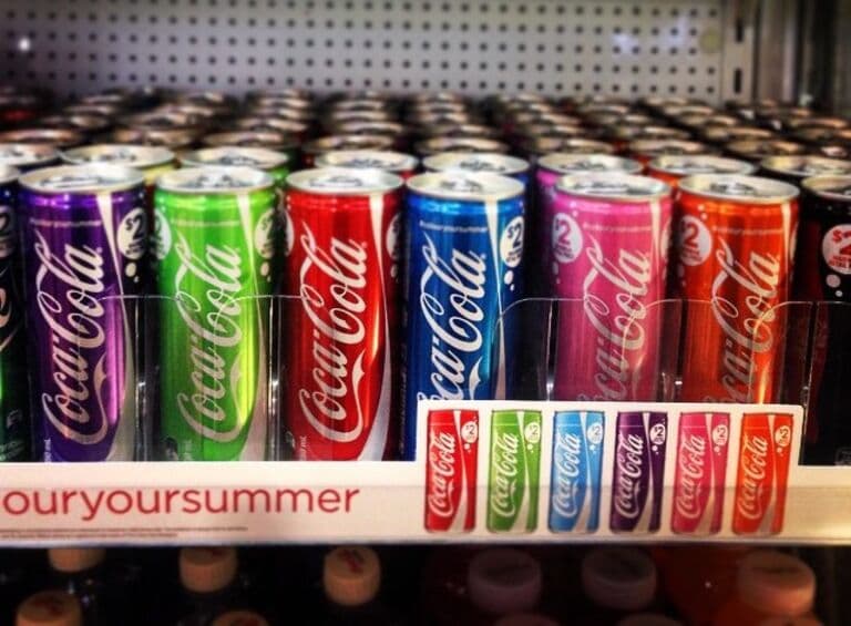 Different Colored Cans