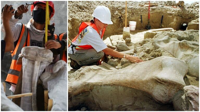 After Digging Up An Airport In Mexico, They Found The Bones Of An Ancient Creature