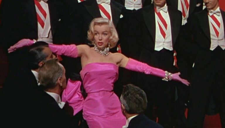 The Iconic Pink Dress In Gentlemen Prefer Blondes