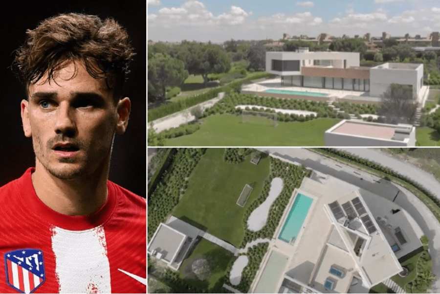 ANTOINE GRIEZMANN – SA RESIDENCE DE 6 MILLIONS D’EUROS A MADRID