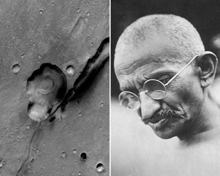 Le Visage De Mahatma Gandhi