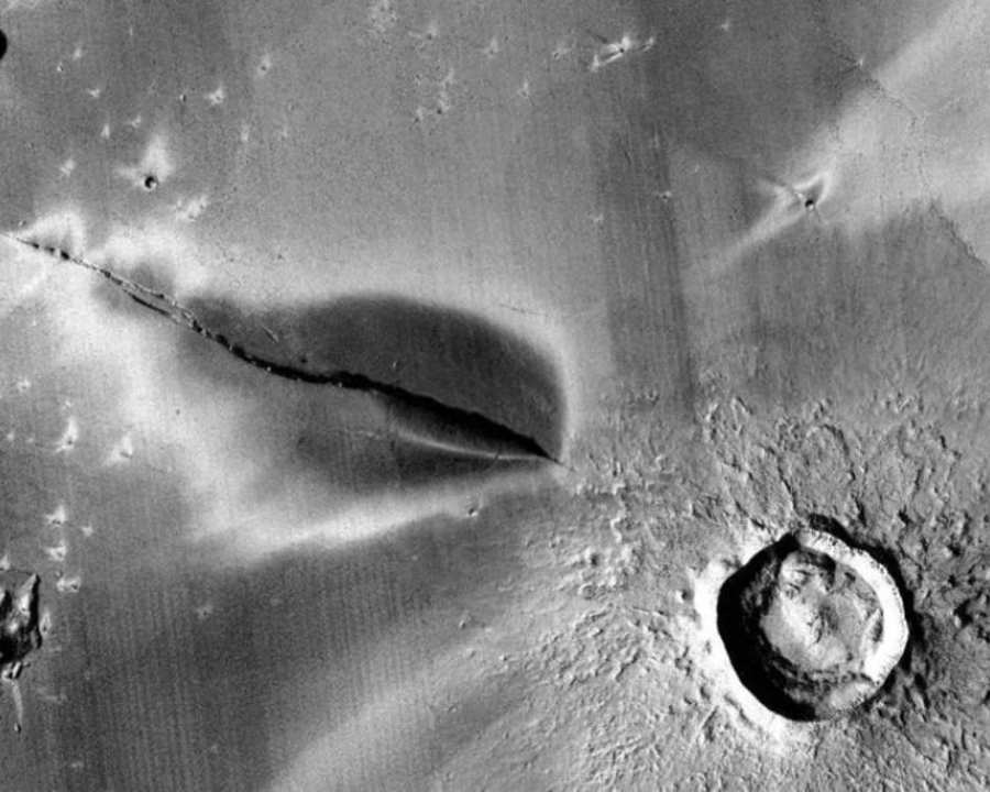 Une Potentielle Éruption Volcanique Sur Mars