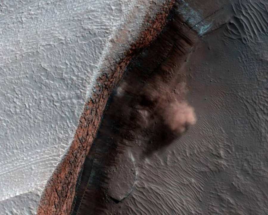 Des Avalanches Sur Mars, Mais Pas De Neige